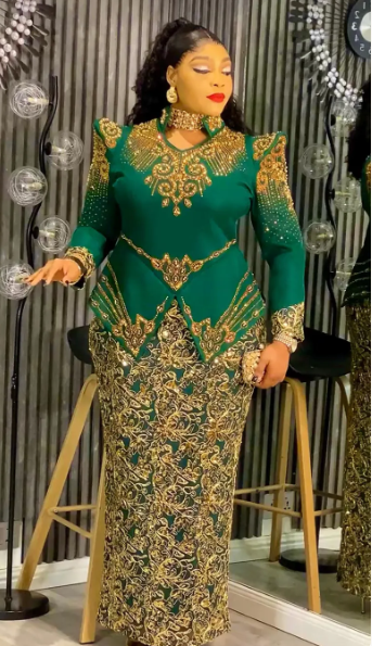 luxurious ceremonial Wedding quest gown